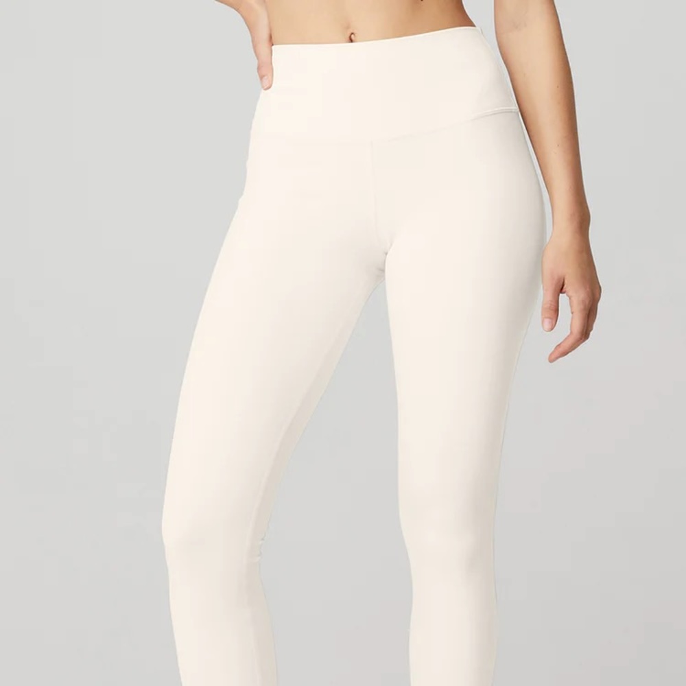 ALO 7/8 high waist airbrush legging bone